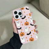 Coque Halloween Citrouilles Roses pour iPhone