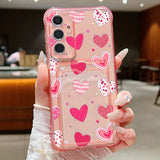Coque cœurs noirs et roses pour Samsung Galaxy