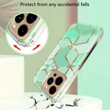 Coque rigide antichoc silicone et PC anti-rayures pour iPhone 13 à 16