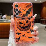 Coque Halloween orange citrouille pour Samsung Galaxy