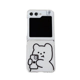 Coque Ours Mignon pour Samsung Galaxy Z Flip
