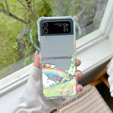 Coque Chiot Maltais Dessin Animé Coréen pour Samsung Galaxy Z Flip