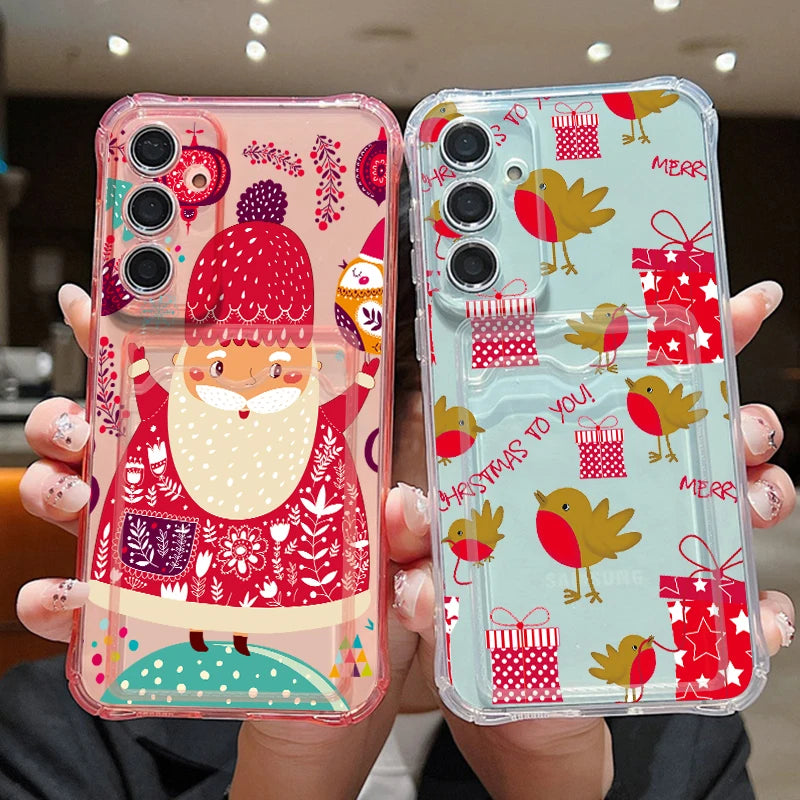 Coque père Noël rouge pour Samsung Galaxy