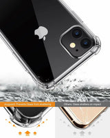 Coque antichoc transparente à coins renforcés pour iPhone