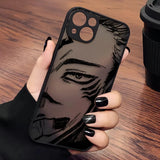 Coque Jujutsu Kaisen Noir Mat Antichoc pour iPhone
