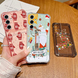 Coque Noël mitaines et lamas pour Samsung Galaxy