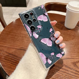 Coque papillons violets pour Samsung Galaxy