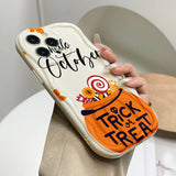Coque Halloween Citrouilles et Bonbons pour iPhone
