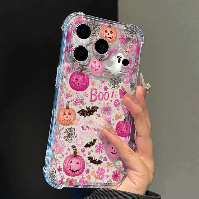 Coque Halloween Fantôme et Citrouille Dou...