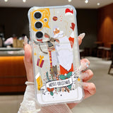 Coque Noël mitaines et lamas pour Samsung Galaxy