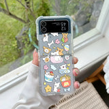 Coque Chiot Maltais Dessin Animé Coréen pour Samsung Galaxy Z Flip