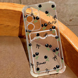 Coque fleurs violettes et tulipes noires pour Samsung Galaxy