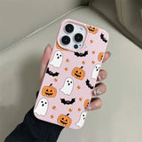 Coque Halloween Citrouilles Roses pour iPhone