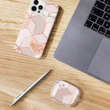 Coque rigide antichoc silicone et PC anti-rayures pour iPhone 13 à 16