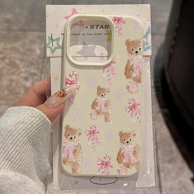 Coque Ours et flocons