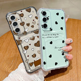 Coque cœurs noirs et roses pour Samsung Galaxy
