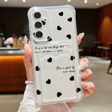 Coque cœurs noirs et roses pour Samsung Galaxy