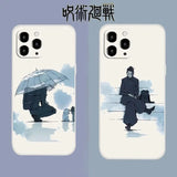 Coque Jujutsu Kaisen Silicone Souple Blanche pour iPhone