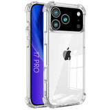 Coque antichoc transparente à coins renforcés pour iPhone