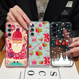 Coque père Noël rouge pour Samsung Galaxy