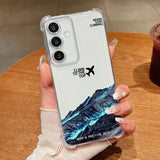 Coque avion et montagne pour Samsung Galaxy