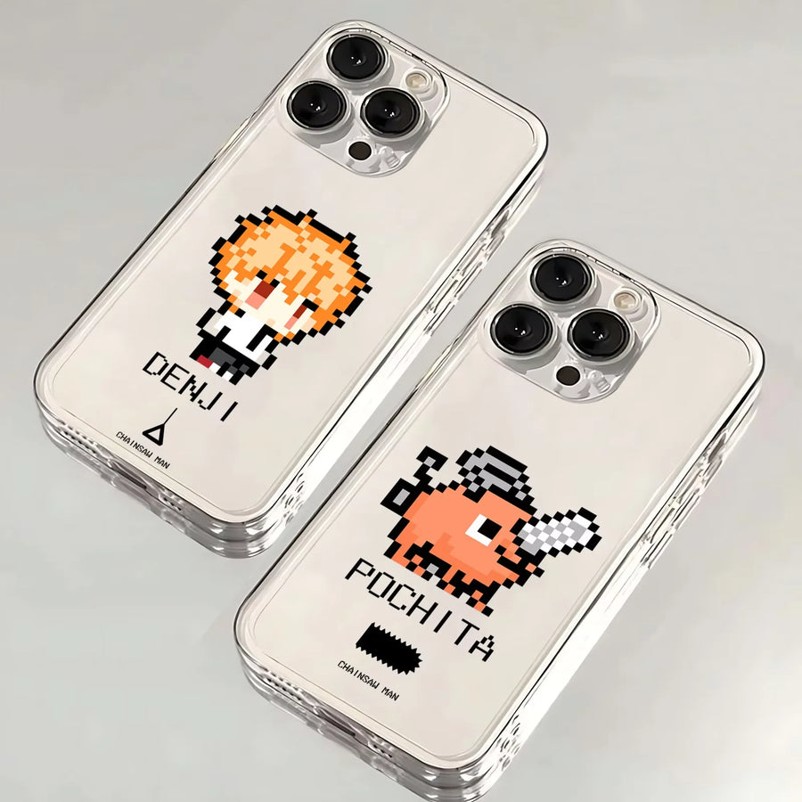 Coque Chainsaw Man pixel