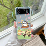 Coque Chiot Maltais Dessin Animé Coréen pour Samsung Galaxy Z Flip