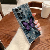 Coque papillons violets pour Samsung Galaxy