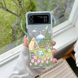 Coque Chiot Maltais Dessin Animé Coréen pour Samsung Galaxy Z Flip