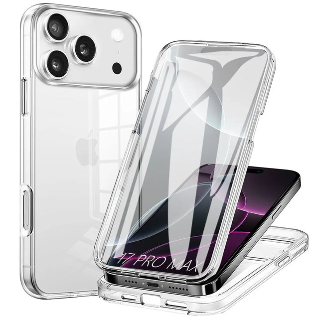 Coque 360° intégrale transparente avant e...