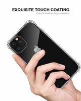 Coque antichoc transparente à coins renforcés pour iPhone