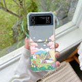 Coque Chiot Maltais Dessin Animé Coréen pour Samsung Galaxy Z Flip