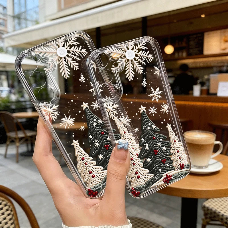 Coque Neige et sapin