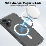 Coque transparente à cercle magnétique pour iPhone 13 à 17