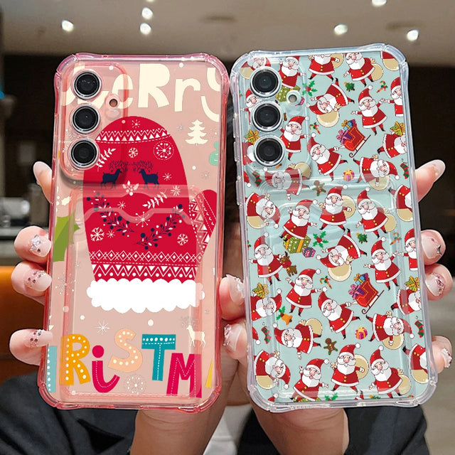 Coque Noël bonnets et pères Noël pour Sam...