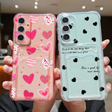 Coque cœurs noirs et roses pour Samsung Galaxy