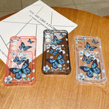 Coque papillons bleus pour Samsung Galaxy