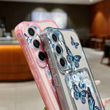 Coque papillons bleus pour Samsung Galaxy
