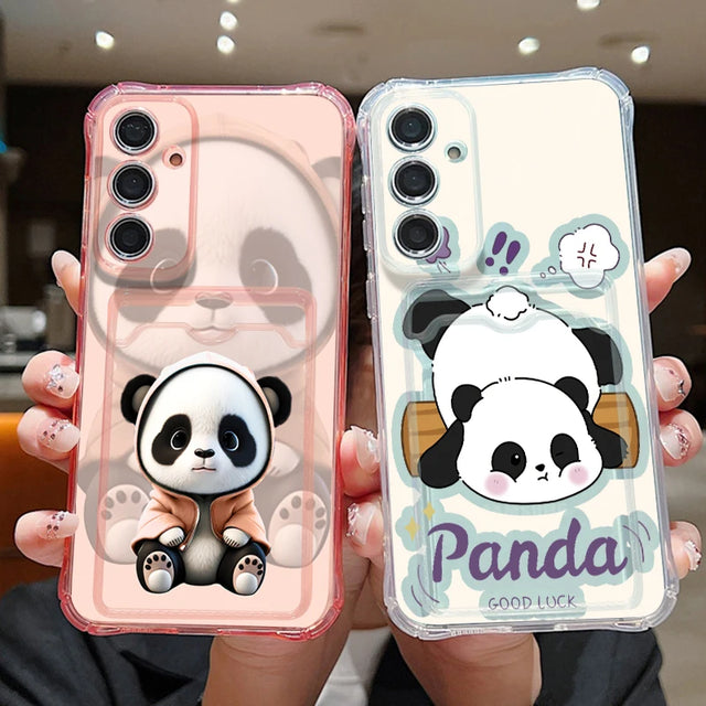 Coque pandas kawaii pour Samsung Galaxy