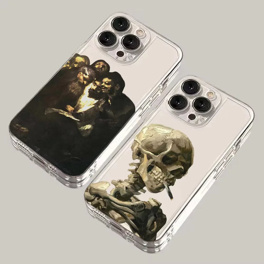 Coque Squelette façon Van Gogh