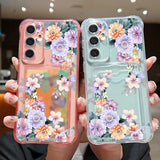 Coque fleurs pastel pour Samsung Galaxy