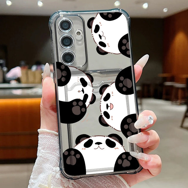 Coque panda assis pour Samsung Galaxy