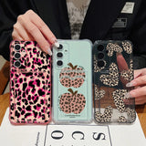 Coque léopard et pommes pour Samsung Galaxy