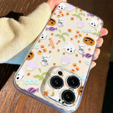 Coque Halloween Fantômes et Citrouilles pour iPhone