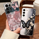 Coque papillons violets pour Samsung Galaxy
