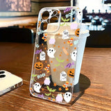 Coque Halloween Fantômes et Citrouilles pour iPhone