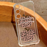 Coque léopard et pommes pour Samsung Galaxy