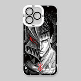 Coque Anime Berserk Guts Transparente pour iPhone