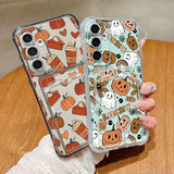 Coque Halloween fantômes et citrouilles pour Samsung Galaxy