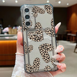 Coque léopard et pommes pour Samsung Galaxy